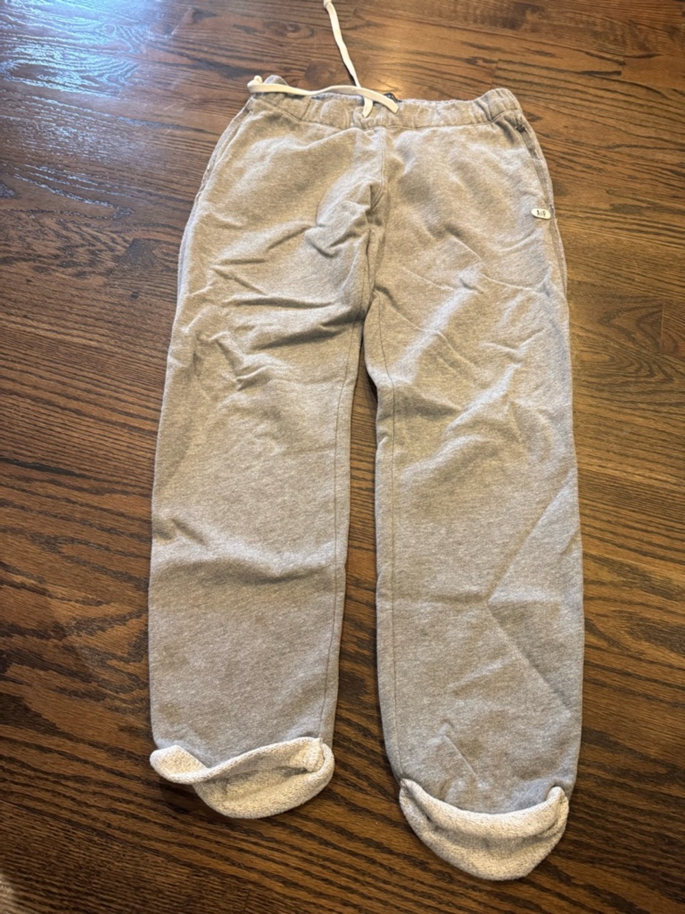 Abercrombie & Fitch Light Gray Fleece Joggers